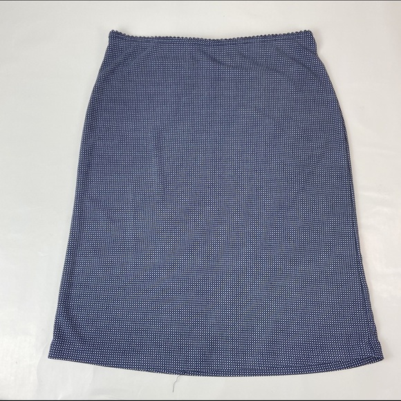 Vintage Blue Dotted Skirt - Picture 4 of 7